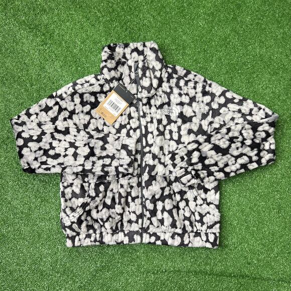 The North Face Full Zip Jacket Sz XL 18 Girls Printed Osolita Leopard Print - Picture 1 of 11